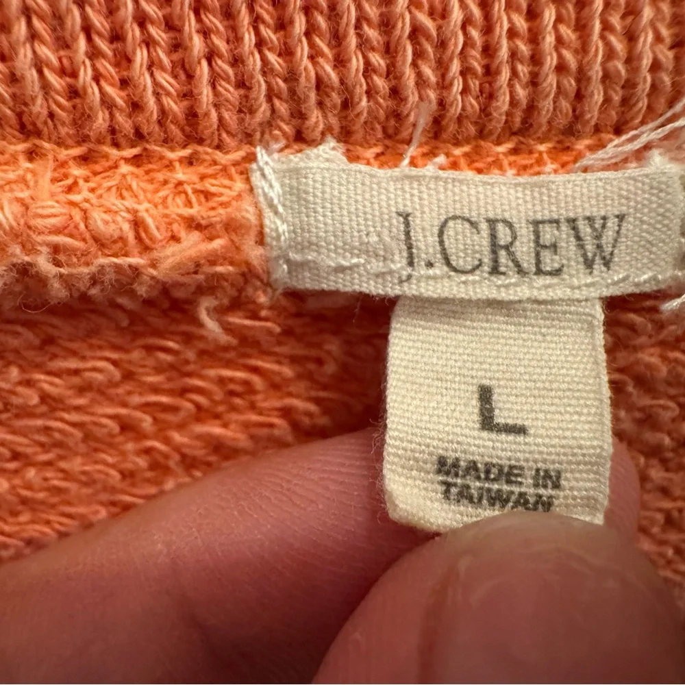 J. Crew Women's Coral Crew Neck Sweater